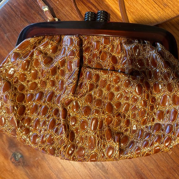 GENUINE LEATHER Made in Italy Vintage Bag Vintage GENUINE LEATHER Women's Bag M - Picture 2 of 9